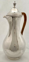 Georgian, George III, Silver Hot Water Jug. London 1783 Thomas Chawner. 25 troy ounces.