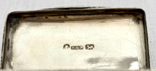 Victorian Silver Snuff Box. Birmingham 1840 Neustadt & Barnett. 1.4 troy ounces.