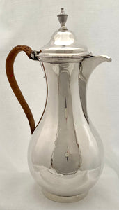 Georgian, George III, Silver Hot Water Jug. London 1783 Thomas Chawner. 25 troy ounces.