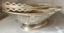 Georgian, George III, Old Sheffield Plate Stag Crested Cake Basket, circa 1770 - 1780.