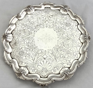 A Victorian Old Sheffield Plate Salver for the 6th East India Company Cavalry, circa 1840.