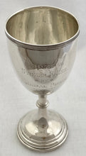 George V Small Silver Goblet for Admiral of the Fleet Sir Dudley Pound. London 1930 Charles Boyton & Son Ltd. 1.5 troy ounces.