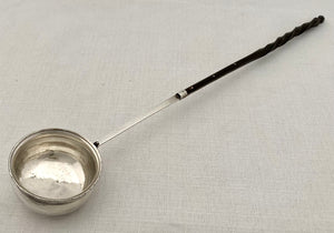 Georgian, George III, White Metal Toddy Ladle, circa 1810.