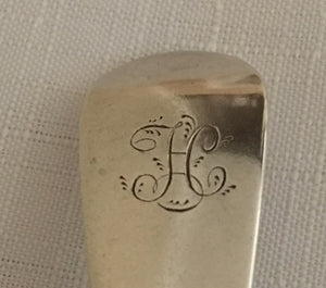 Georgian, George III, pair of silver sauce ladles. London 1802 Peter, Ann & William Bateman.  3.11 troy ounces.