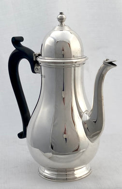 George V Silver Coffee Pot. London 1928 Ellis Jacob Greenberg. 12.6 troy ounces.