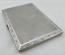 George V Silver Cigarette Case. Chester 1918 Asprey & Co Ltd. 6 troy ounces.