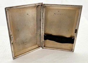George V Ladies Silver Cigarette Case. London 1924 Asprey & Co Ltd. 2.7 troy ounces.