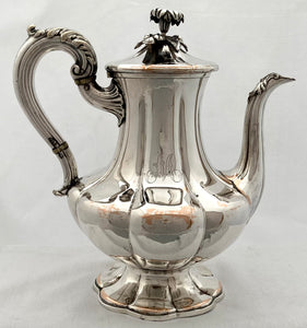 William IV Old Sheffield Plate Coffee Pot. Smith Sissons & Co, Sheffield, circa 1835.