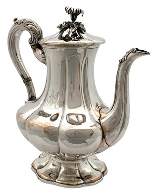William IV Old Sheffield Plate Coffee Pot. Smith Sissons & Co., Sheffield, circa 1835