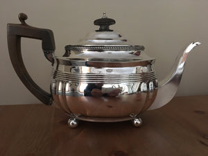Georgian, George III, silver teapot. London 1809 Charles Fox I. 16 troy ounces.