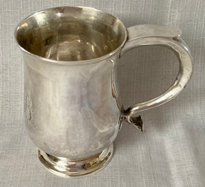 Georgian, George III Silver Tankard. London 1770 St John Barry, 7 troy ounces.