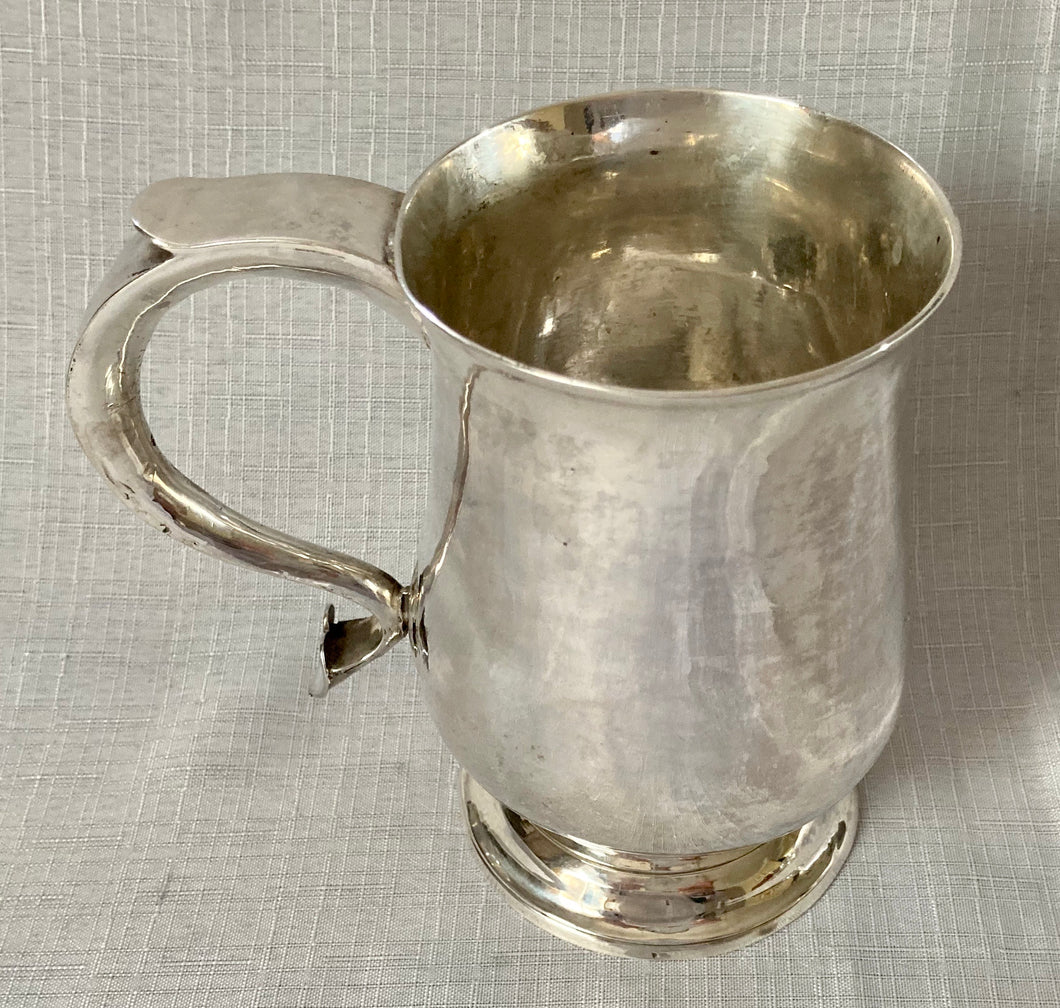 Georgian, George III Silver Tankard. London 1770 St John Barry, 7 troy ounces.